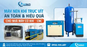 Máy nén khí trục cho nhà máy cơ khí