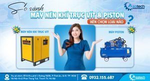Máy nén khí trục vít và piston