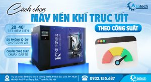 Máy nén khí trục vít theo công suất