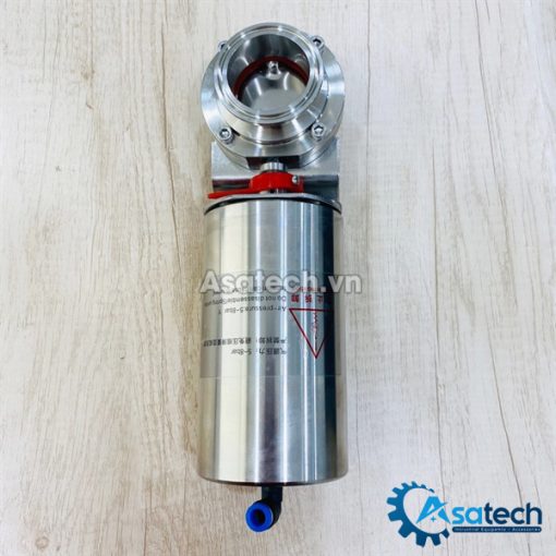 Van bướm inox vi sinh điều khiển khí nén