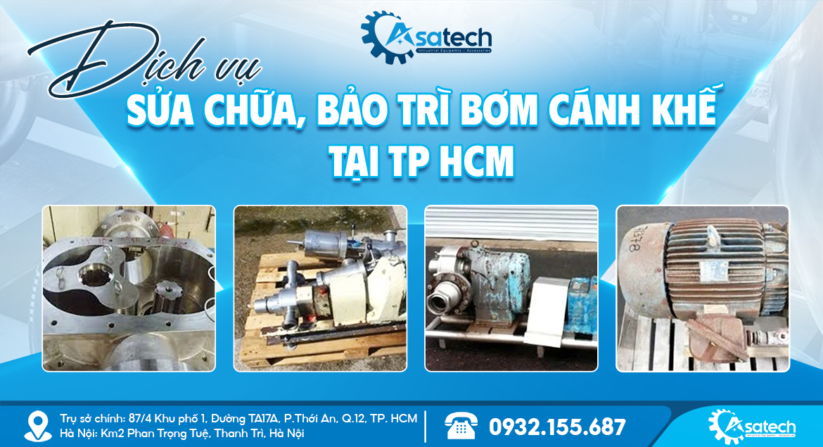 Dịch vụ sửa chữa bơm cánh khế uy tín tại TP HCM