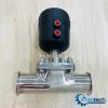 Van màng vi sinh điều khiển khí nén inox 316L kết nối 2 đầu khớp nối nhanh clamp