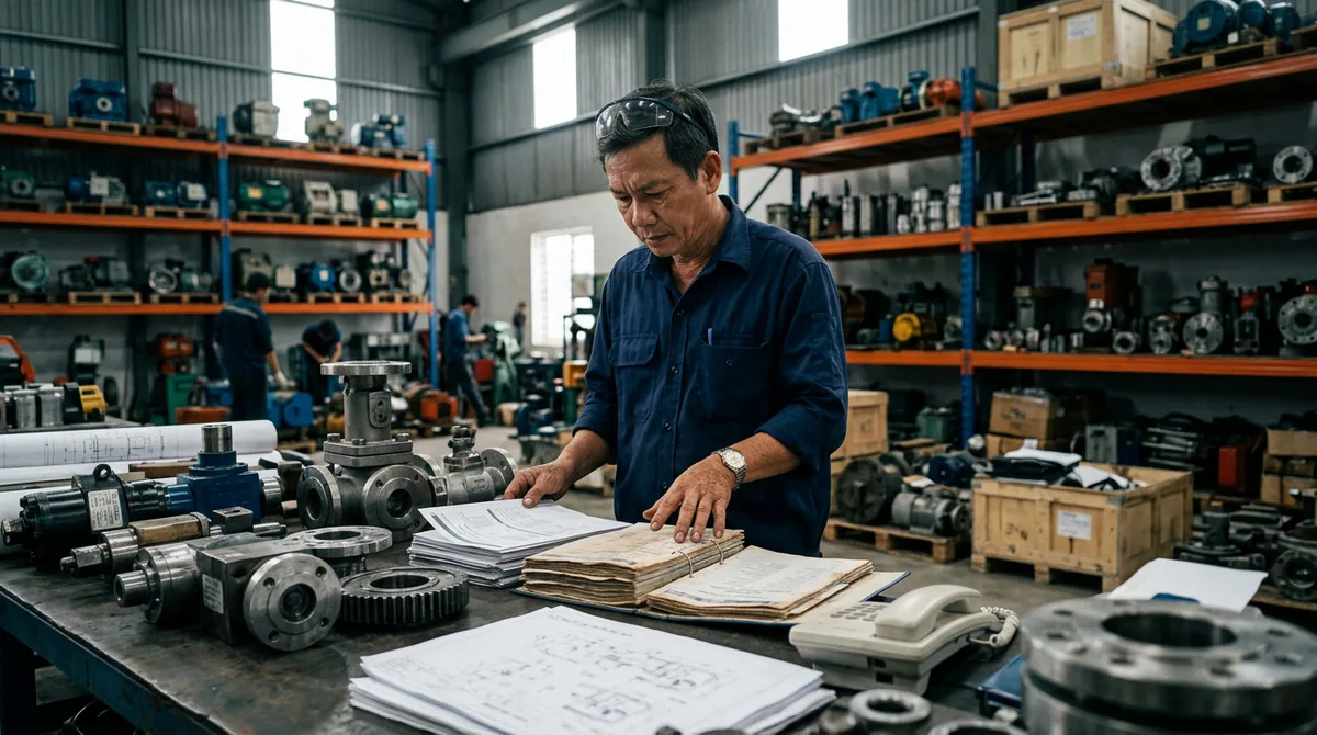 thiết kế website thiết bị công nghiệp - Bối cảnh: Thách thức từ chuỗi cung ứng truyền thống: Một doanh nghiệp phân phối thiết bị công nghiệp, thiết bị nhà xưởng và máy móc chuyên dụng nhận thấy sự thay đổi lớn trong hành vi mua hàng của đối tác.