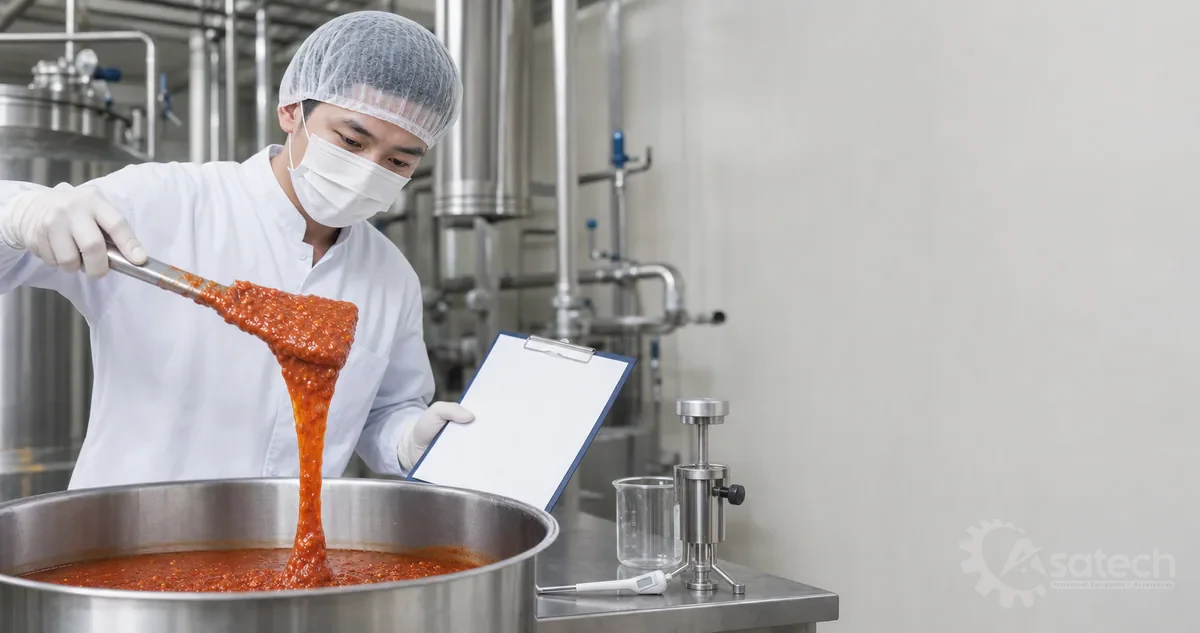 Máy Bơm Thực Phẩm Dạng Sệt: Hướng Dẫn Chọn Thiết Bị Chuẩn Kỹ Thuật 4 máy bơm thực phẩm dạng sệt - Gợi ý cấu hình tối ưu từ chuyên gia Asatech: Do mỗi loại nguyên liệu thực phẩm có tính chất lưu biến khác nhau, việc chọn đúng model máy bơm thực phẩm dạng sệt đòi hỏi sự phối hợp chặt chẽ giữa nhà cung cấp và đội ngũ kỹ thuật nhà máy.