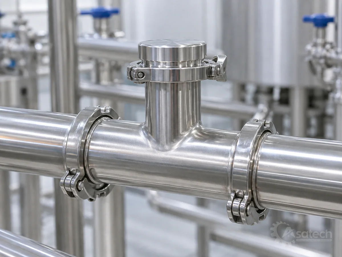 Nguyên tắc thiết kế để triệt tiêu dead leg inox vi sinh: Trong các hệ thống đường ống đáp ứng tiêu chuẩn vi sinh (như tiêu chuẩn DIN, SMS, ISO), quy tắc L/D là thước đo kỹ thuật chuẩn mực để đánh giá nhánh cụt.