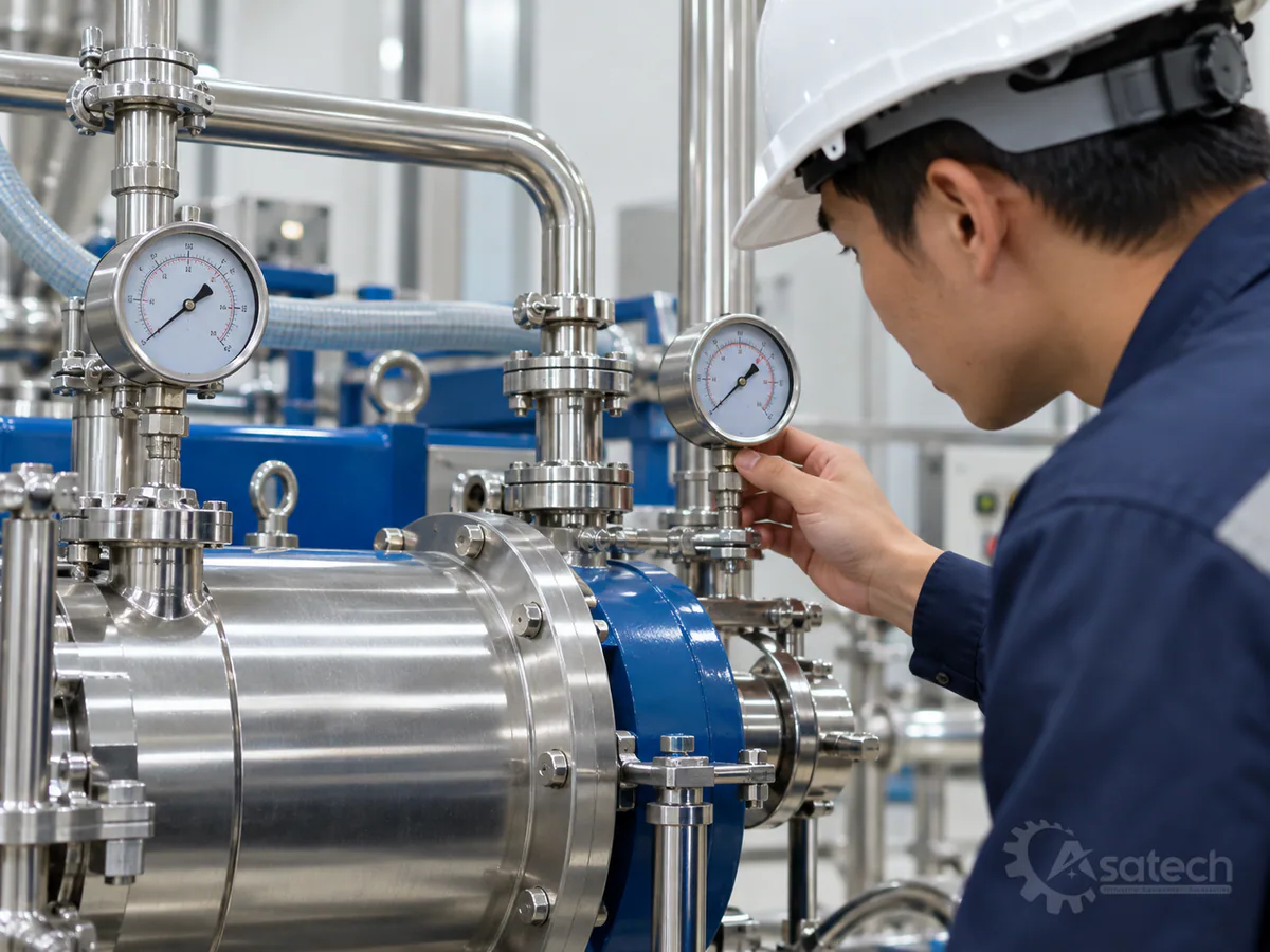 áp suất buồng máy nghiền hạt nano - Dấu hiệu nhận biết áp suất buồng nghiền biến động bất thường (hình minh họa)