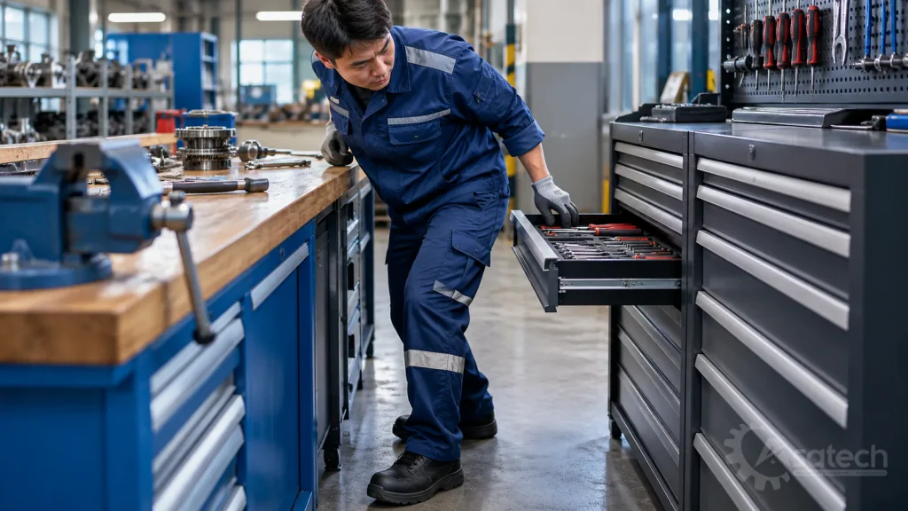 khoảng cách an toàn bàn nguội và tủ - Khoảng Cách An Toàn Bàn Nguội Và Tủ Đồ Nghề: Xử Lý Điểm Nghẽn Xưởng Bảo Trì