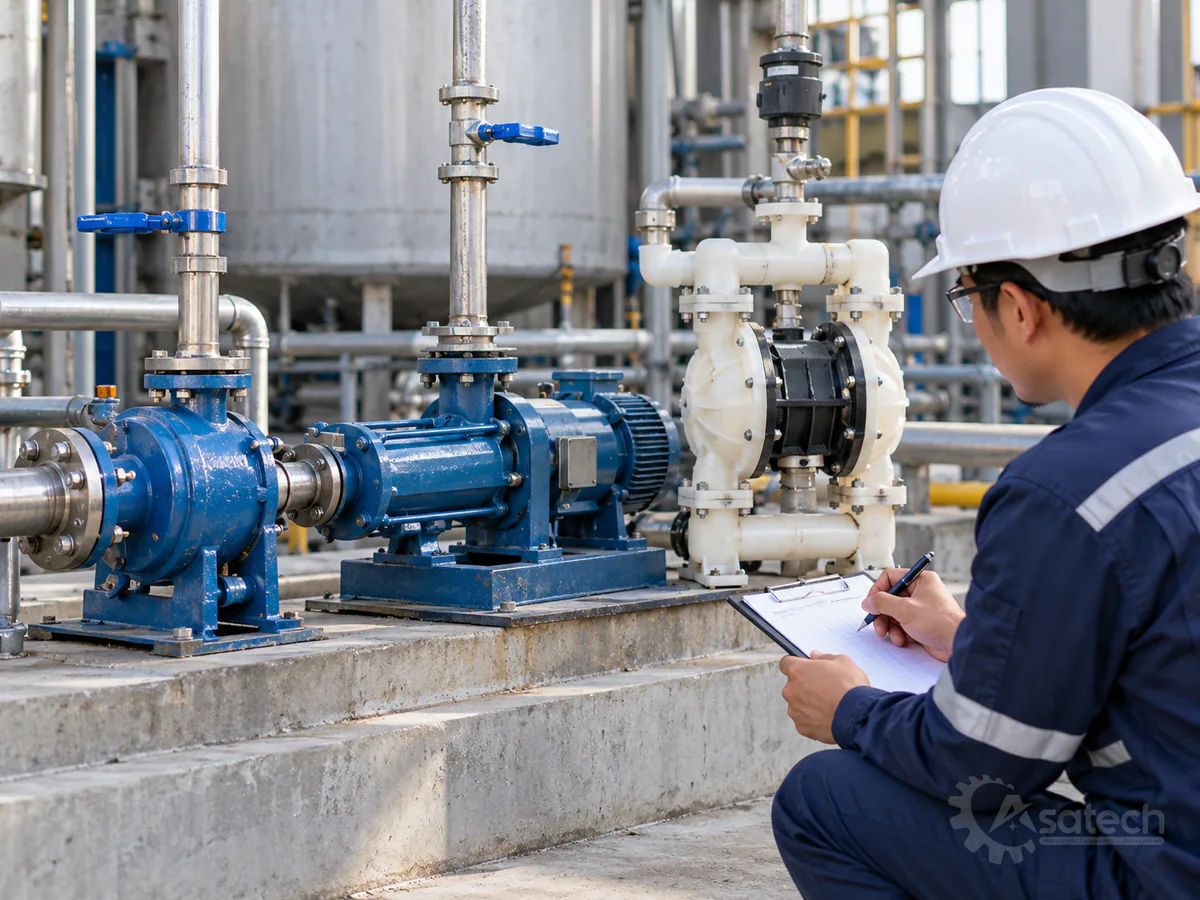 so sánh bơm bánh răng bơm trục vít - Checklist khảo sát trước khi lựa chọn thiết bị (hình minh họa)