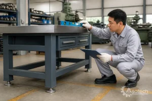 Tầm quan trọng của việc kiểm soát tải trọng cụm bàn nguội xe đẩy dụng cụ: Mỗi thiết bị phụ trợ trong phân xưởng đều được thiết kế với giới hạn chịu tải tĩnh và tải động riêng biệt theo công bố của nhà sản xuất.