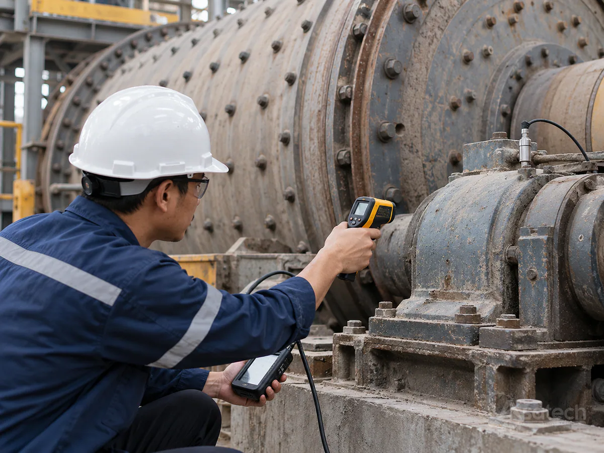 timeline triển khai sửa chữa máy nghiền bi - 1. Nhận diện dấu hiệu cảnh báo cần kích hoạt bảo trì (hình minh họa)