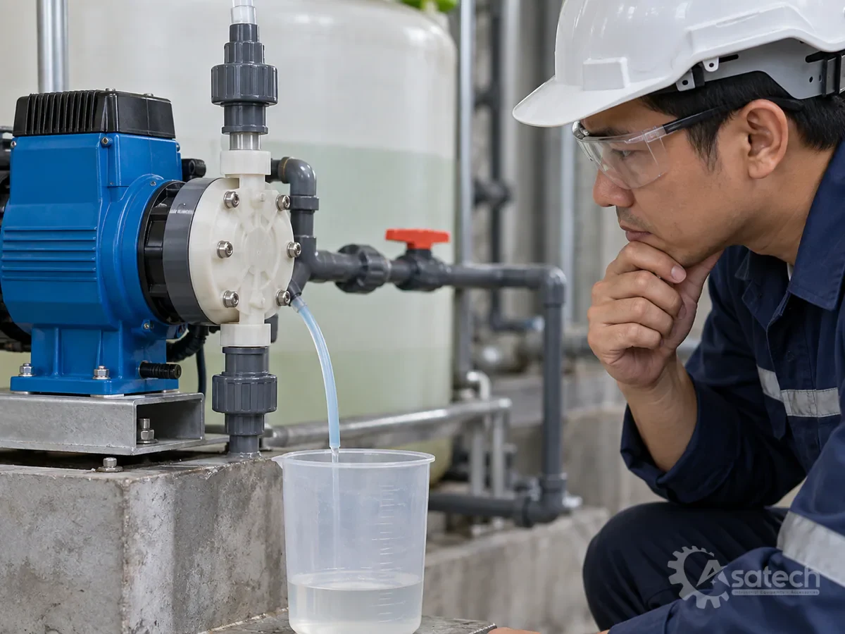 Vật liệu tiếp xúc bơm định lượng hóa chất: Bảo dưỡng chuẩn 4 vật liệu tiếp xúc bơm định lượng hóa - Dấu hiệu hư hỏng cần bảo trì hoặc thay thế vật tư ngay (hình minh họa)